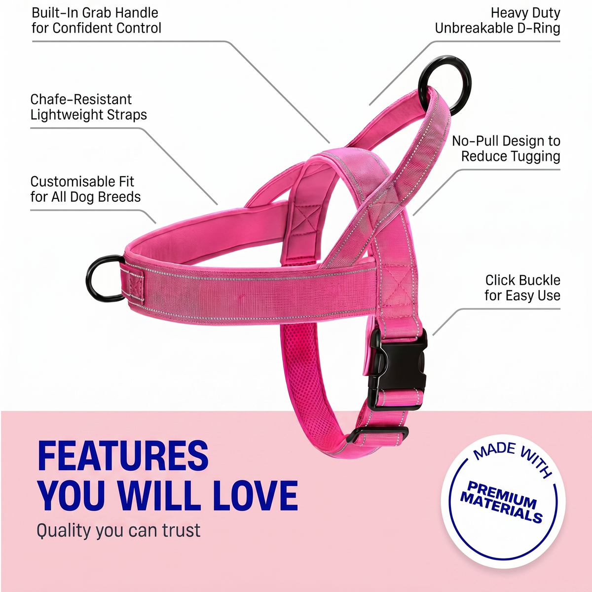 No Pull Chest Harness